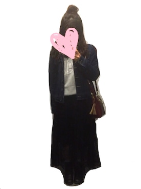 「nice claup」｜「アイテム（デニムジャケット）」を使った、kanaeさん（レディース・152cm）の春コーディネート