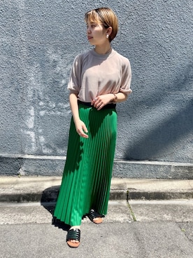 「Scye（サイ）のアイテム」を使った、おすみさん（レディース・152cm）の春コーディネート