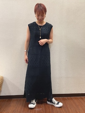 「CONVERSE ADDICT（コンバースアディクト）のアイテム」を使った、おすみさん（レディース・152cm）の夏コーディネート