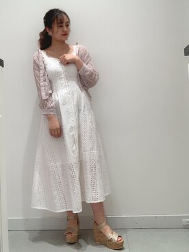 「コットンレース」｜あややさん（レディース・160cm）の夏コーディネート