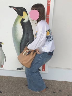 「RANAN（ラナン）のアイテム（バッグ）」を使った、ｏｊｕさん（レディース・152cm）の秋コーディネート