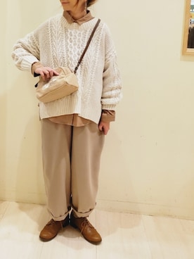 やまペイさん(レディース・153cm)の冬コーディネート