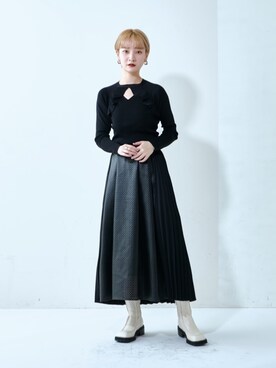mkkkisさん（レディース・163cm）の冬コーディネート