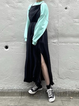 「CONVERSE ADDICT（コンバースアディクト）のアイテム」を使った、mkkkisさん（レディース・163cm）の春コーディネート