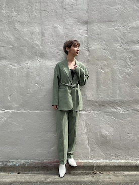 「CLANE（クラネ）のアイテム（ジャケット/アウター）」を使った、mkkkisさん（レディース・163cm）の春コーディネート