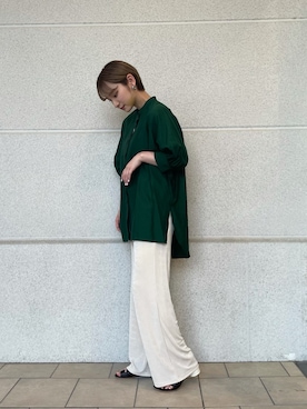 「CLANE（クラネ）のアイテム（スウェットパンツ）」を使った、mkkkisさん（レディース・163cm）の春コーディネート