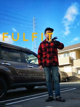 「PENDLETON（ペンドルトン）のアイテム（その他アウター）」を使った、dske_sbtaさん（メンズ・176cm）の冬コーディネート