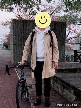 「nonnative（ノンネイティブ）のアイテム（その他アウター）」を使った、泰さん（メンズ・169cm）の秋コーディネート