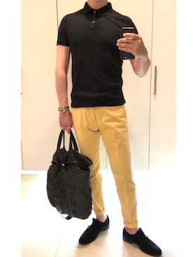 「Sergio rossi（セルジオロッシ）のアイテム」を使った、ボンジョルノさん（メンズ・168cm）の春コーディネート