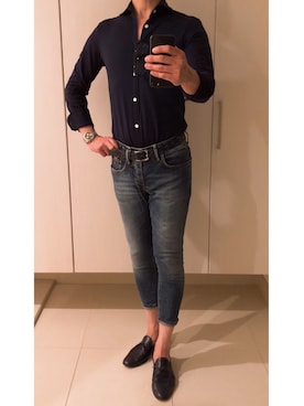 「SIVIGLIA（シビリア）のアイテム」を使った、ボンジョルノさん（メンズ・168cm）の秋コーディネート