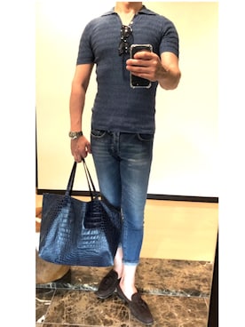 「SIVIGLIA（シビリア）のアイテム」を使った、ボンジョルノさん（メンズ・168cm）の夏コーディネート