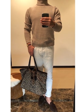 「SUTOR MANTELLASSI（ストールマンテラッシ）のアイテム」を使った、ボンジョルノさん（メンズ・168cm）の秋コーディネート