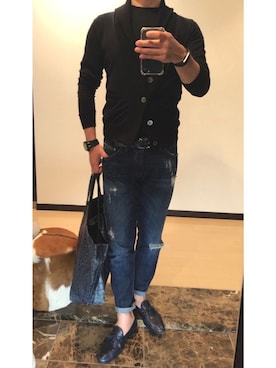 「MAGNANNI（マグナーニ）のアイテム」を使った、ボンジョルノさん（メンズ・168cm）の春コーディネート