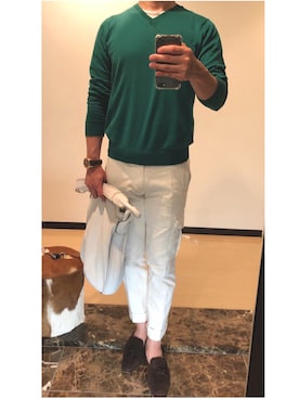 「SUTOR MANTELLASSI（ストールマンテラッシ）のアイテム」を使った、ボンジョルノさん（メンズ・168cm）の春コーディネート