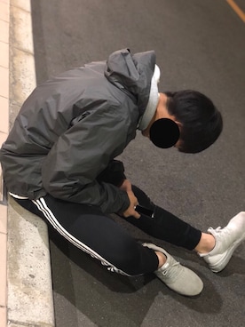 「ウルトラブースト」｜「アイテム（ジャケット/アウター）」を使った、ゆうきさん（メンズ・177cm）の冬コーディネート