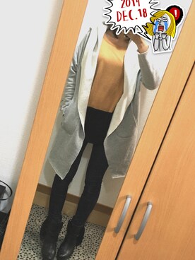 「squady（スカディー）のアイテム」を使った、REさん（レディース・160cm）の冬コーディネート