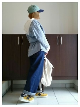「Factor=（ファクターイコール）のアイテム（パンツ）」を使った、tomaさん（レディース・153cm）の春コーディネート