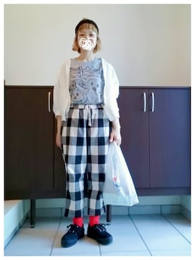 「Sleep（スリープ）のアイテム」を使った、tomaさん（レディース・153cm）の夏コーディネート