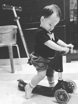 「GLOBBER（グロッバー）のアイテム」を使った、bonbonさん（キッズ・80cm）の夏コーディネート