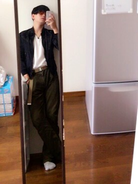 「G-STAR RAW（ジースターロゥ）のアイテム（ブルゾン）」を使った、司さん（メンズ・170cm）の秋コーディネート