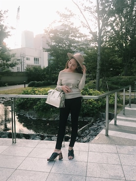 「GRACE CONTINENTAL（グレースコンチネンタル）のアイテム（バッグ）」を使った、ERYさん（レディース・155cm）の秋コーディネート