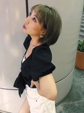 「fig（フィグ）のアイテム」を使った、ERYさん（レディース・155cm）の夏コーディネート