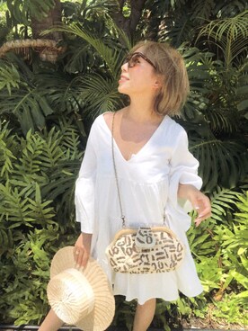 「fig（フィグ）のアイテム」を使った、ERYさん（レディース・155cm）の夏コーディネート