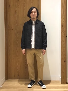 「coenスタッフスタイリング」｜「アイテム（ブルゾン）」を使った、coen   いけださん（メンズ・168cm）の冬コーディネート