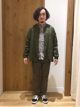 「coenスタッフスタイリング」｜「アイテム（ブルゾン）」を使った、coen   いけださん（メンズ・168cm）の春コーディネート