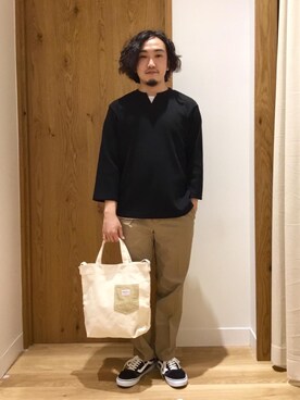 「SMITH'S（スミス）のアイテム（バッグ）」を使った、coen   いけださん（メンズ・168cm）の春コーディネート