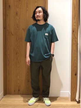 「coenスタッフスタイリング」｜「アイテム（チノパンツ）」を使った、coen   いけださん（メンズ・168cm）の夏コーディネート