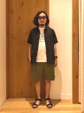 「coen（コーエン）のアイテム（財布/小物）」を使った、coen   いけださん（メンズ・168cm）の夏コーディネート