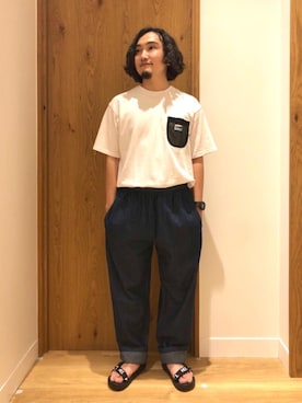 「MEI（メイ）のアイテム」を使った、coen   いけださん（メンズ・168cm）の夏コーディネート