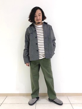 「coen（コーエン）のアイテム（ブルゾン）」を使った、coen   いけださん（メンズ・168cm）の秋コーディネート