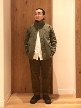 「coen（コーエン）のアイテム（モッズコート）」を使った、coen   いけださん（メンズ・168cm）の秋コーディネート