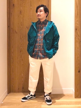 「coen（コーエン）のアイテム（ブルゾン）」を使った、coen   いけださん（メンズ・168cm）の春コーディネート