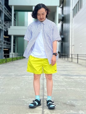 「COLEMAN（コールマン）のアイテム」を使った、coen   いけださん（メンズ・168cm）の夏コーディネート