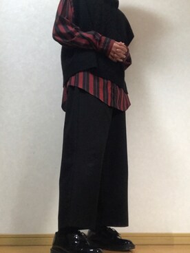 「RYO TAKASHIMA（リョウタカシマ）のアイテム（ベスト）」を使った、takatoさん（メンズ・169cm）の春コーディネート