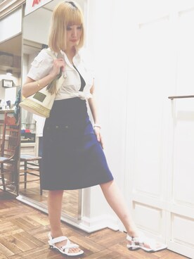 REINA Üさん（レディース・163cm）の春コーディネート