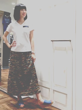 REINA Üさん（レディース・163cm）の夏コーディネート