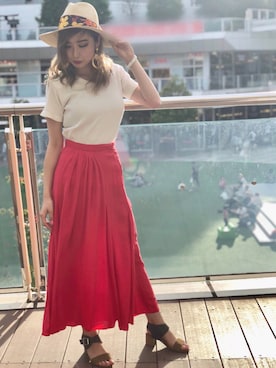 REINA Üさん（レディース・163cm）の夏コーディネート