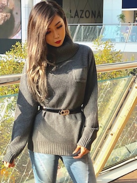 REINA Üさん（レディース・163cm）の冬コーディネート