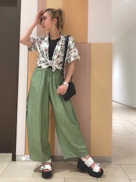 REINA Üさん（レディース・163cm）の夏コーディネート