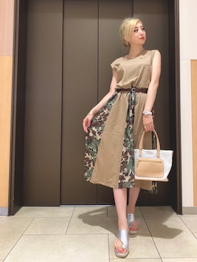 REINA Üさん（レディース・163cm）の夏コーディネート
