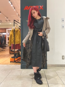 REINA Üさん（レディース・163cm）の冬コーディネート