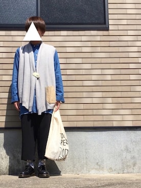 「TODAY'S SPECIAL（トゥデイズスペシャル）のアイテム（バッグ）」を使った、ありさん（メンズ・170cm）の春コーディネート