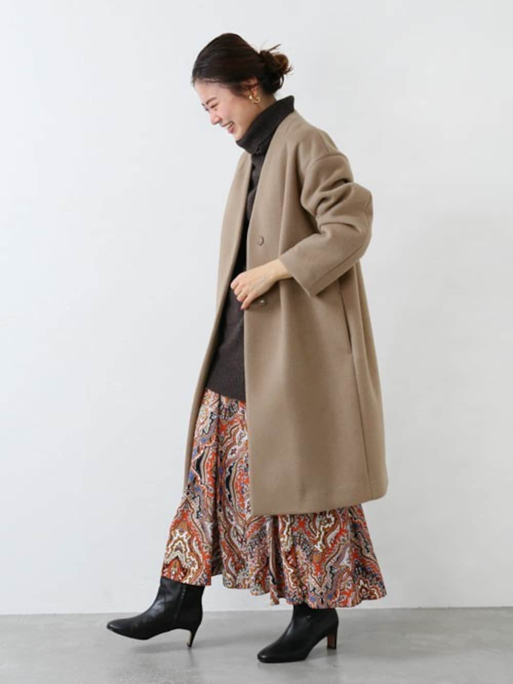 JOURNAL STANDARD LANA WOOL 140 ノーカラーコート JOURNAL STANDARD relume（ジャーナルスタンダード レリューム