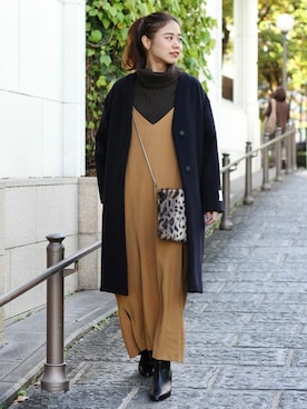 「JOURNAL STANDARD relume（ジャーナルスタンダード　レリューム）のアイテム（ノーカラージャケット）」を使った、misatoさん（レディース・160cm）の秋コーディネート