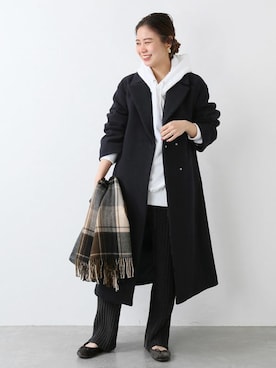「JOURNAL STANDARD relume（ジャーナルスタンダード　レリューム）のアイテム（その他アウター）」を使った、misatoさん（レディース・160cm）の冬コーディネート