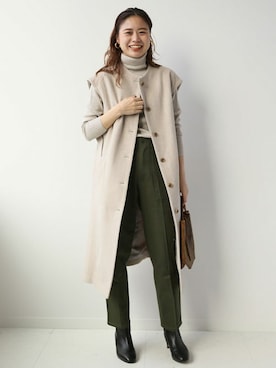 「JOURNAL STANDARD relume（ジャーナルスタンダード　レリューム）のアイテム（その他アウター）」を使った、misatoさん（レディース・160cm）の冬コーディネート
